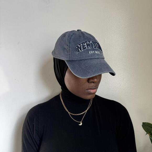 Vintage Washed Navy New York City Dad Hat | EST. 1625 - Picture 2 of 5